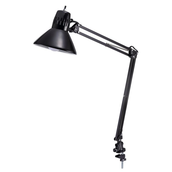 Bostitch LED Swing Arm Desk Lamp with Metal Clamp Mount, Black VLF100